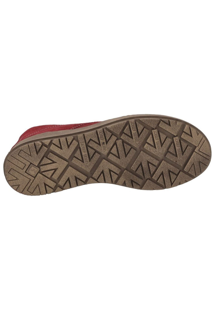 Josef Seibel Stiefelette Veloursleder Rot Warmfutter