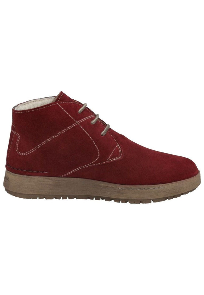 Josef Seibel Stiefelette Veloursleder Rot Warmfutter