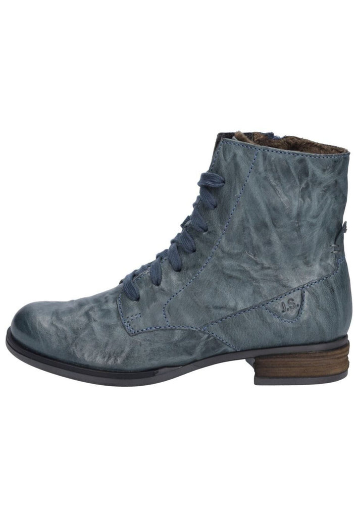 Stiefeletten Josef Seibel Stiefelette Leder Azur Warmfutter