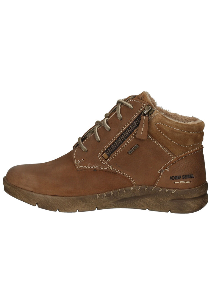 Stiefeletten Josef Seibel Stiefelette Leder Dunkelbraun