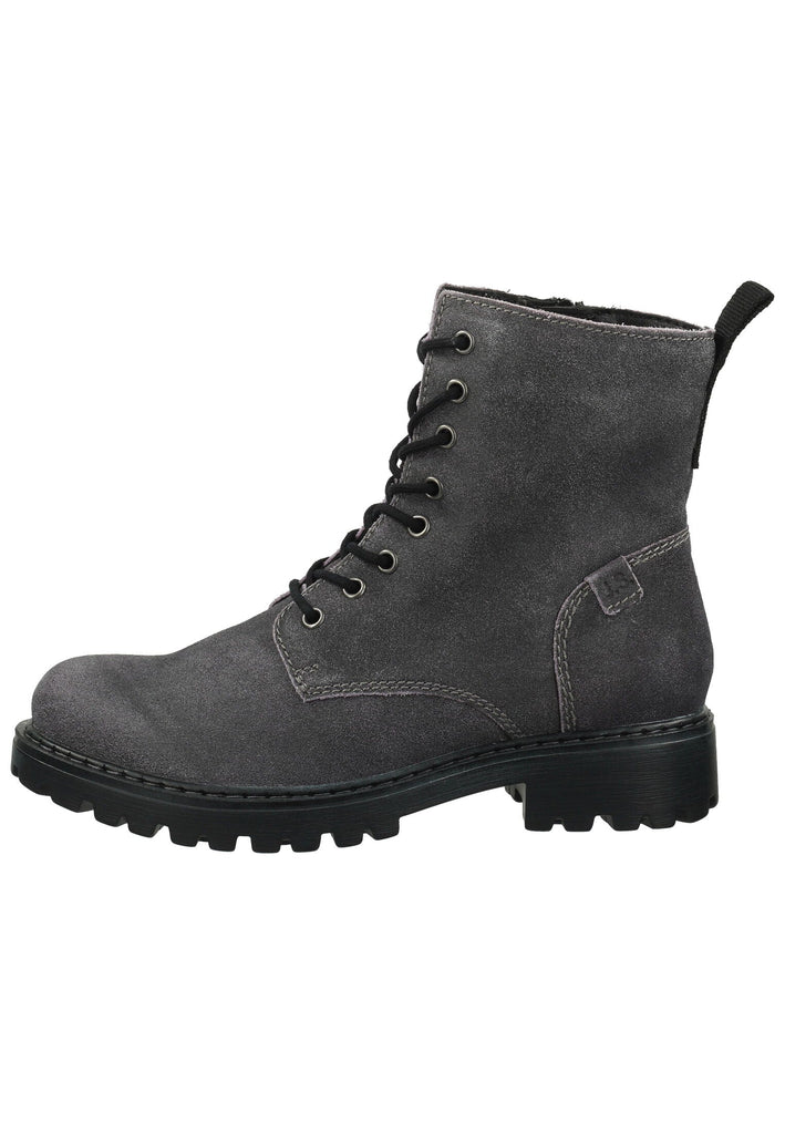 Stiefeletten Josef Seibel Stiefelette Leder Grau/Lila Warmfutter