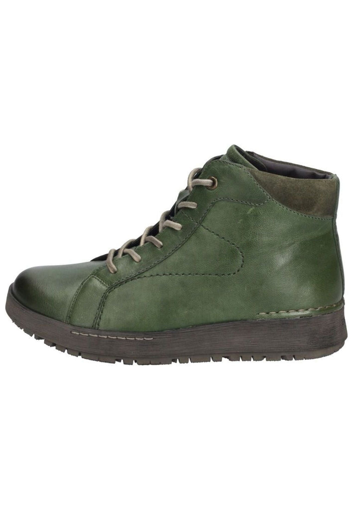 Stiefeletten Josef Seibel Stiefelette Leder Grün Warmfutter