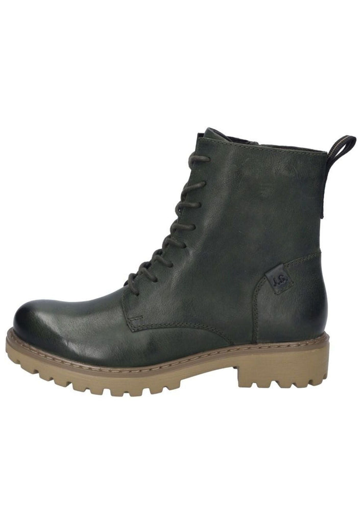 Stiefeletten Josef Seibel Stiefelette Leder Oliv Warmfutter
