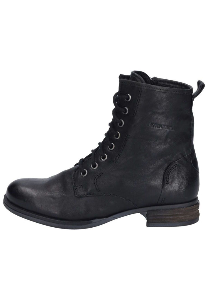 Stiefeletten Josef Seibel Stiefelette Leder Schwarz Warmfutter