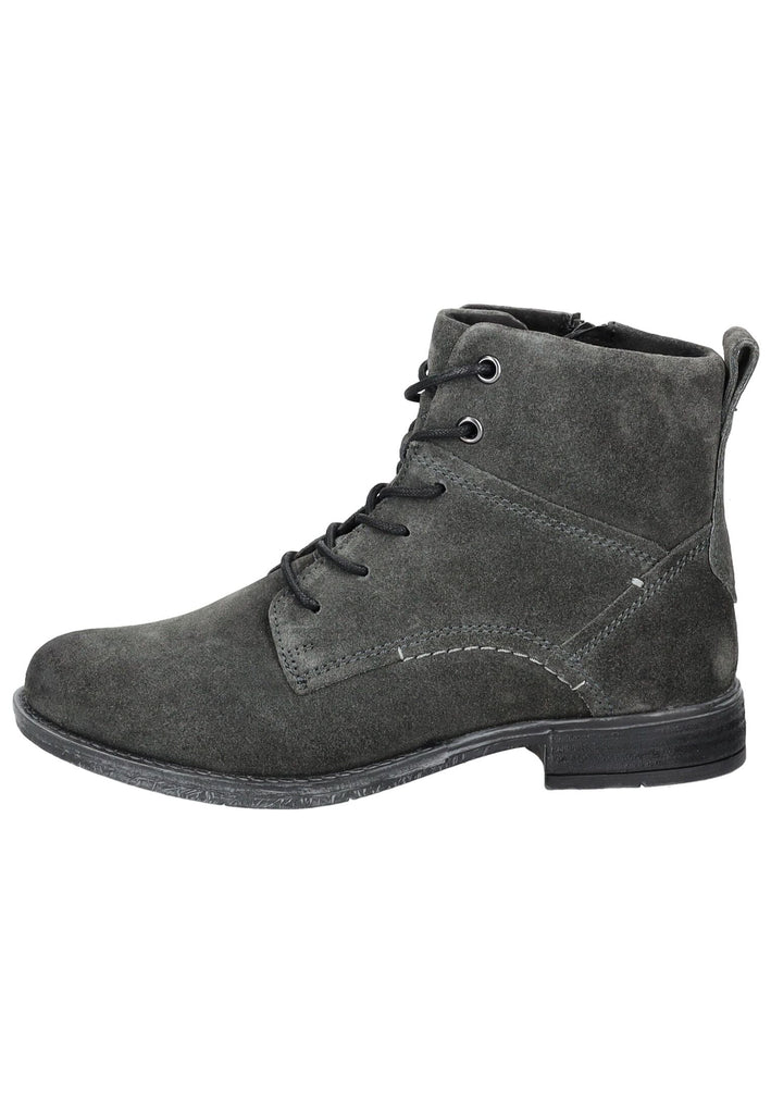 Stiefeletten Josef Seibel Stiefelette Veloursleder Dunkelgrau