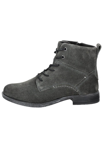 Stiefeletten Josef Seibel Stiefelette Veloursleder Dunkelgrau