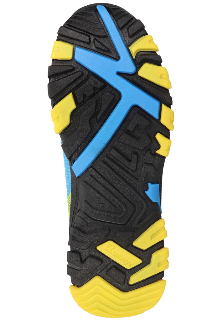 Kastinger Wanderschuhe Lederimitat/Mesh Blau/Gelb