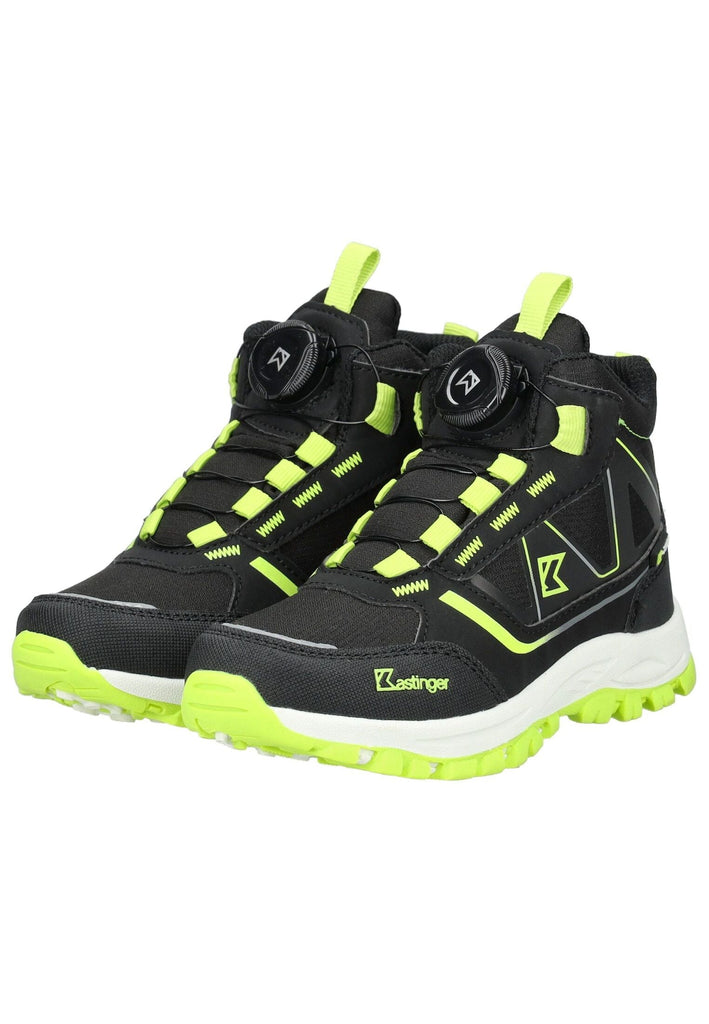 Kastinger Wanderschuhe Lederimitat/Textil Schwarz/Lime