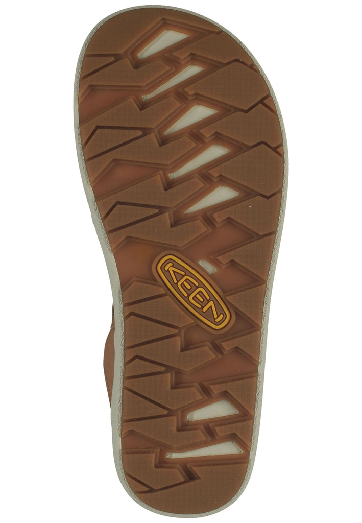 Keen Pantoletten Leder Beige/Braun