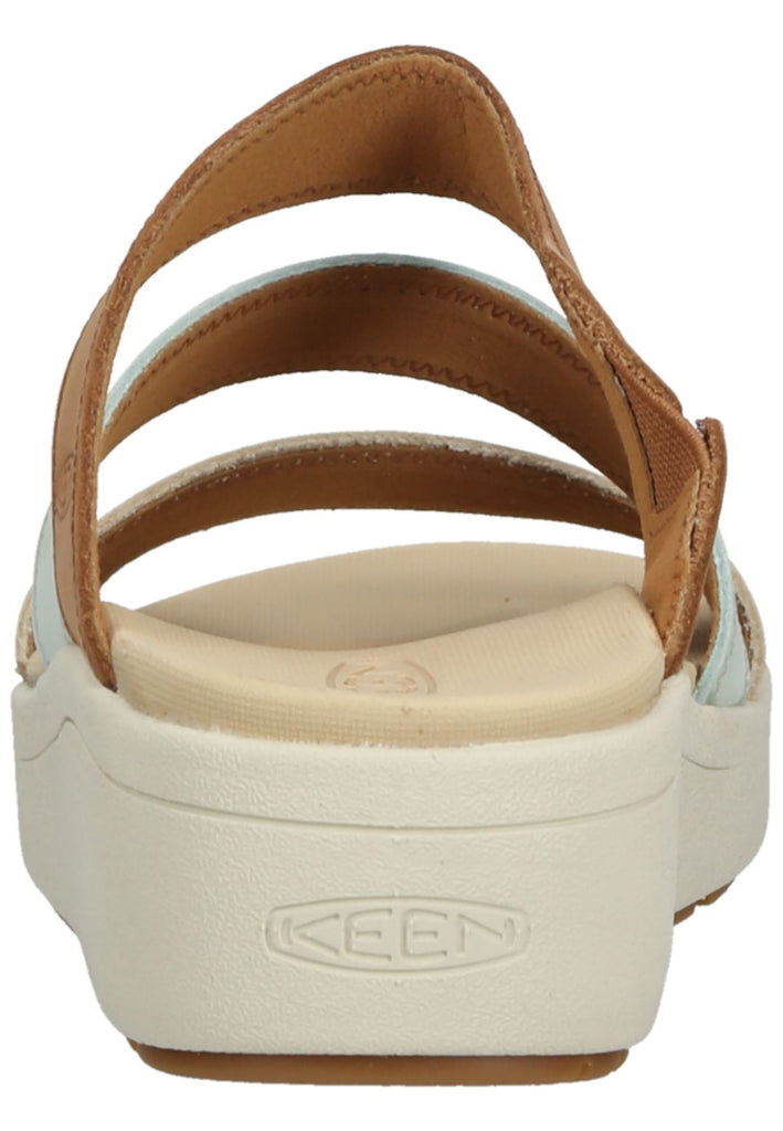 Keen Pantoletten Leder Beige/Braun