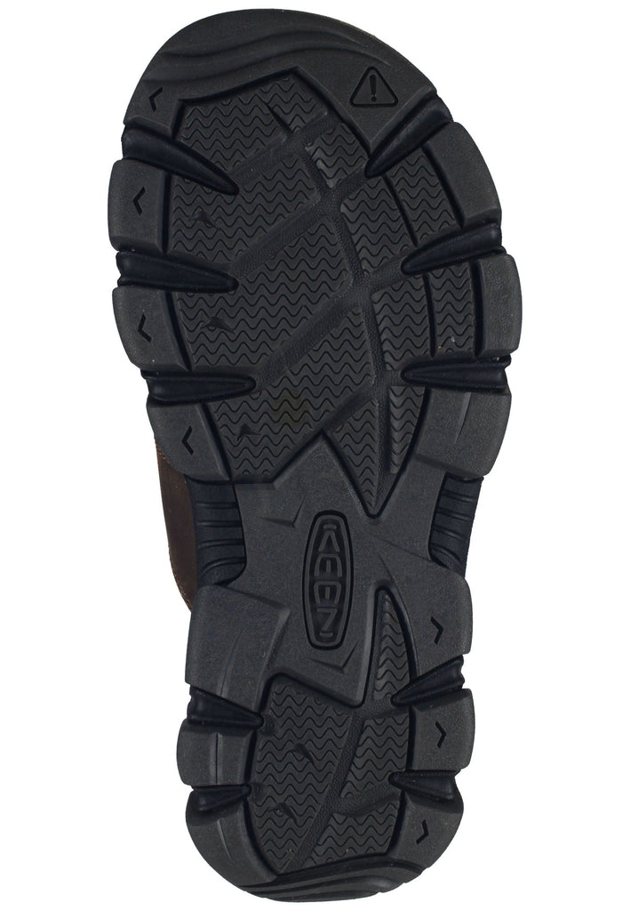 Keen Pantoletten Leder/Textil Braun/Schwarz