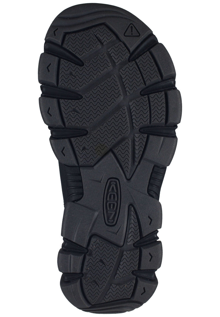 Keen Pantoletten Leder/Textil Schwarz/Schwarz