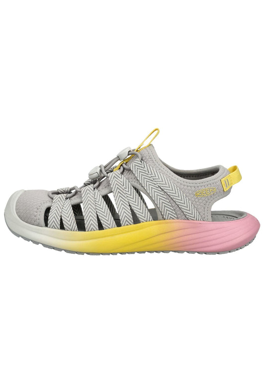Keen Sandalen Leder/Textil Grau/Gelb