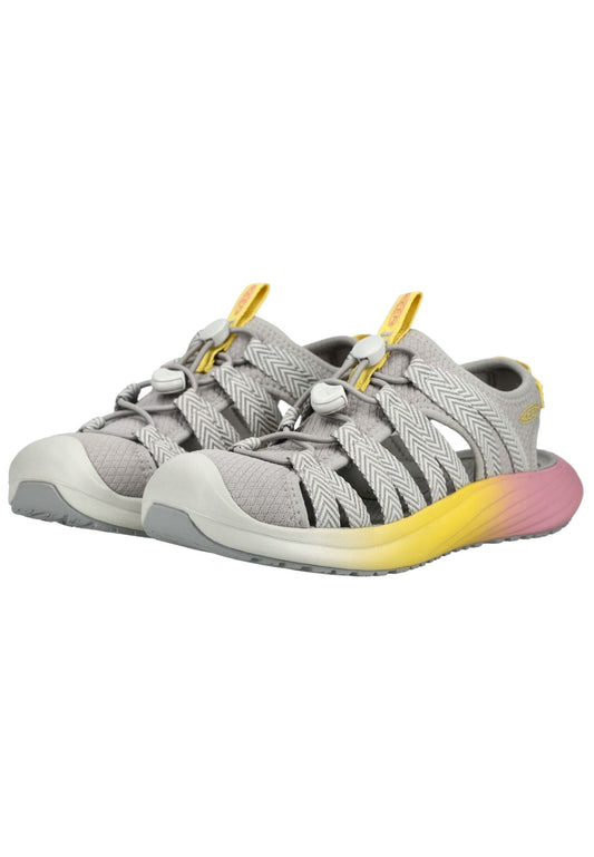 Keen Sandalen Leder/Textil Grau/Gelb