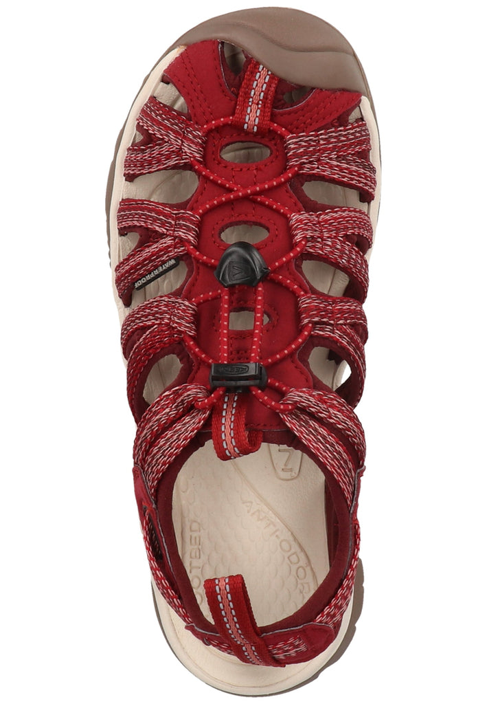 Keen Sandalen Lederimitat/Textil Dunkelrot