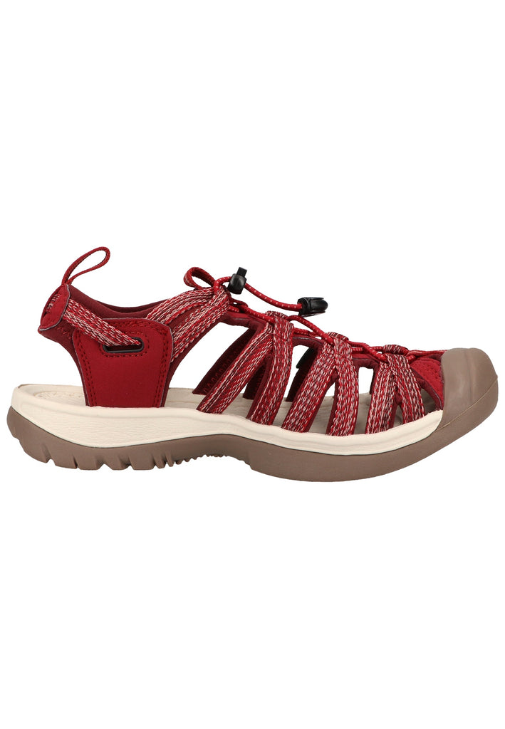 Keen Sandalen Lederimitat/Textil Dunkelrot