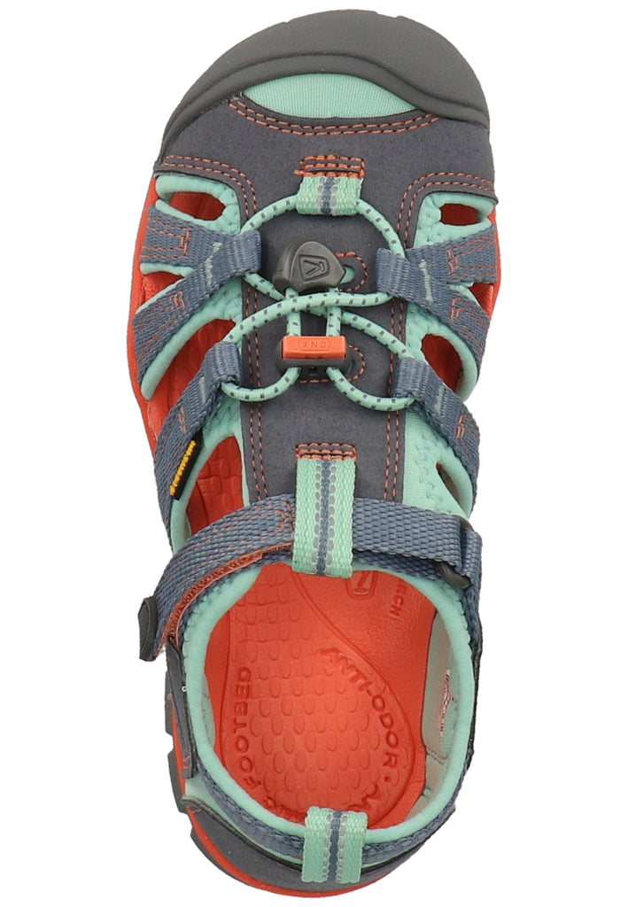 Keen Sandalen Lederimitat/Textil Grau/Grün