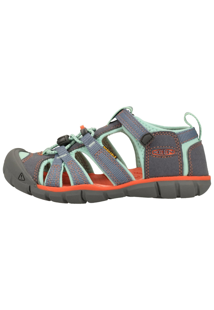 Keen Sandalen Lederimitat/Textil Grau/Grün
