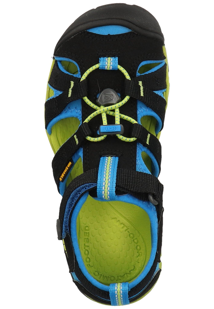 Keen Sandalen Lederimitat/Textil Schwarz/Blau