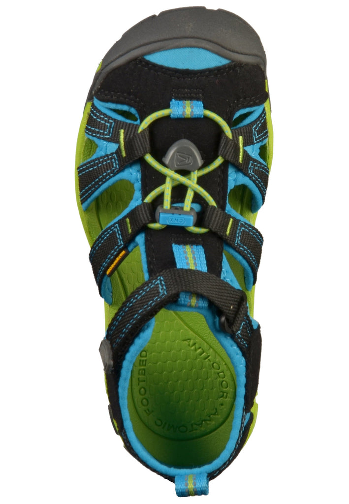 Keen Sandalen Lederimitat/Textil Schwarz/Blau