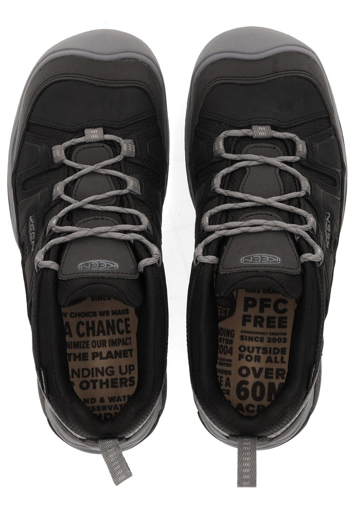 Keen Wanderschuhe Leder/Textil Schwarz/Grau