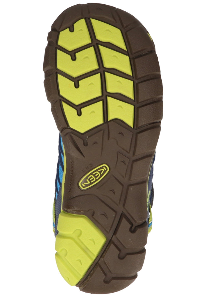 Keen Wanderschuhe Lederimitat/Mesh Blau/Grün