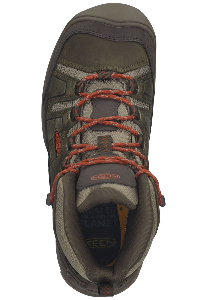 Keen Wanderschuhe Lederimitat/Textil Dunkelgrün