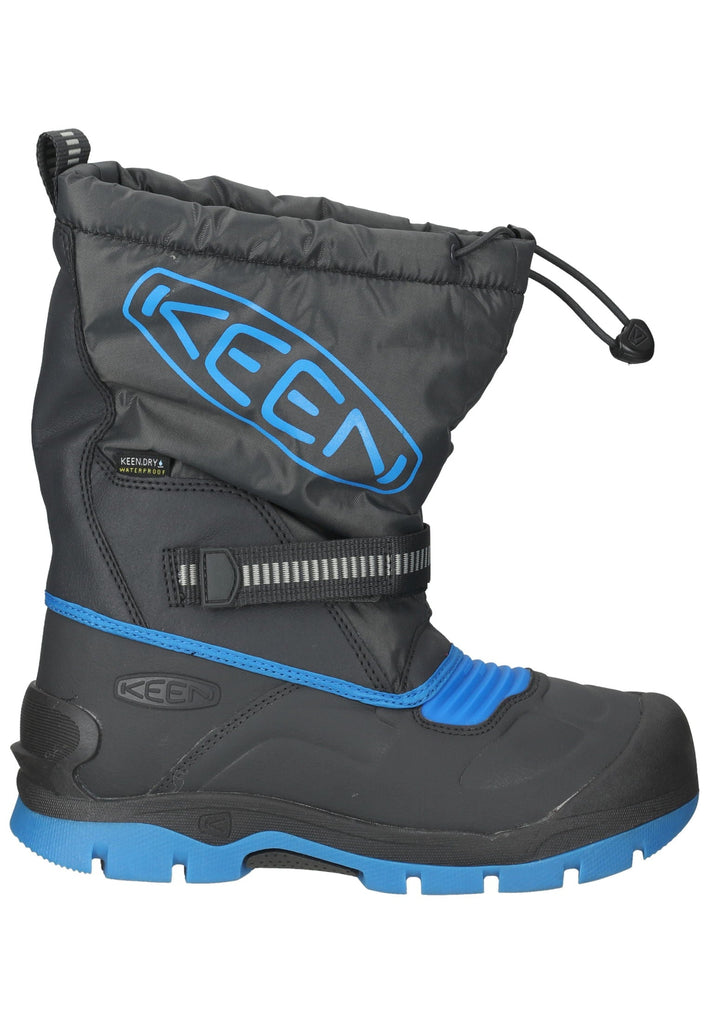 Keen Wanderschuhe Lederimitat/Textil Grau/Blau Warmfutter