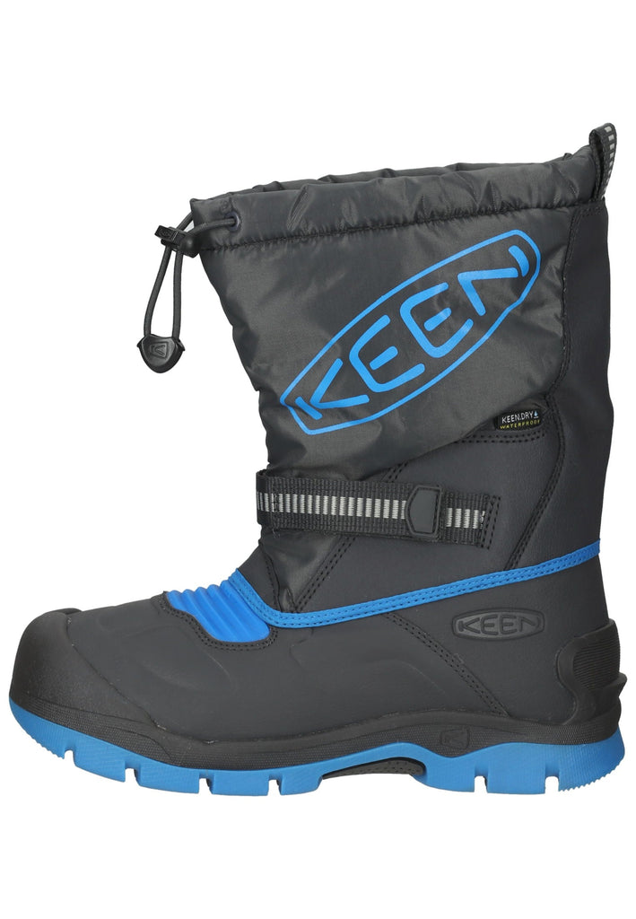 Keen Wanderschuhe Lederimitat/Textil Grau/Blau Warmfutter
