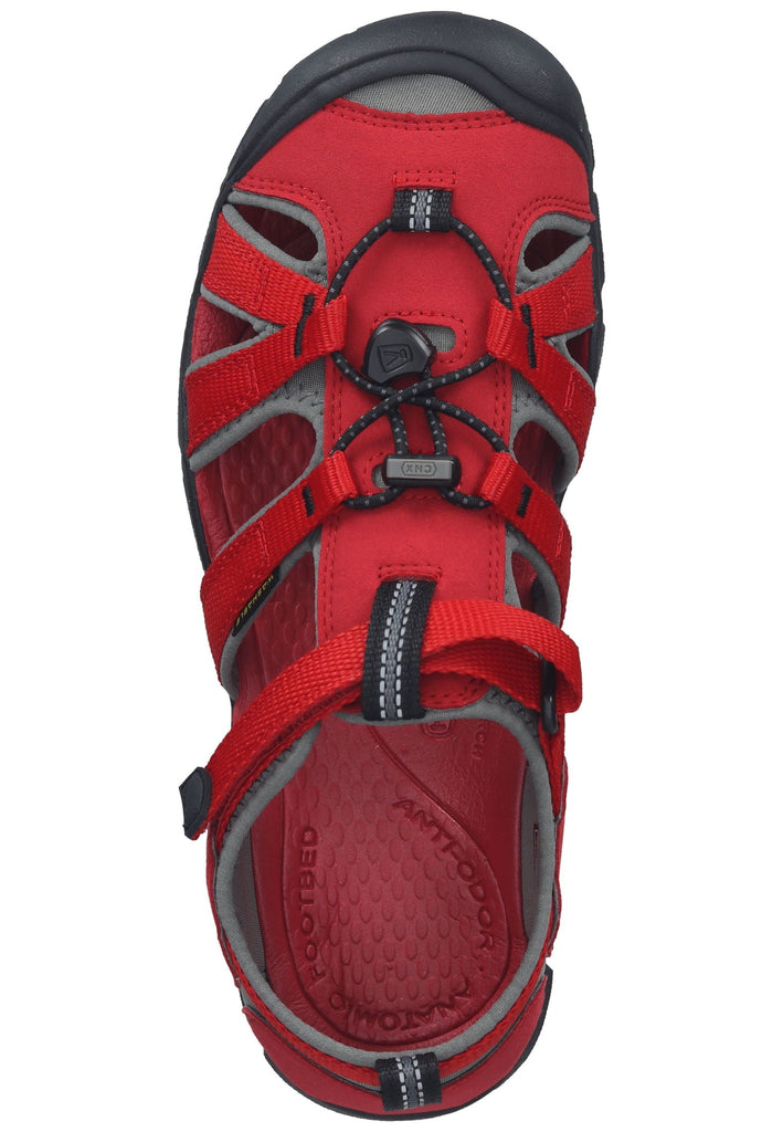 Keen Wanderschuhe Lederimitat/Textil Rot/Schwarz