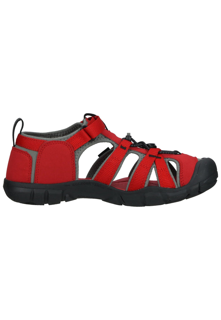 Keen Wanderschuhe Lederimitat/Textil Rot/Schwarz