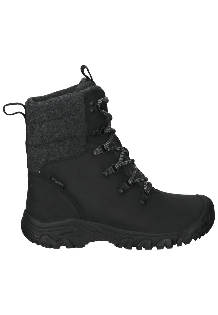 Keen Wanderschuhe Lederimitat/Textil Schwarz Warmfutter