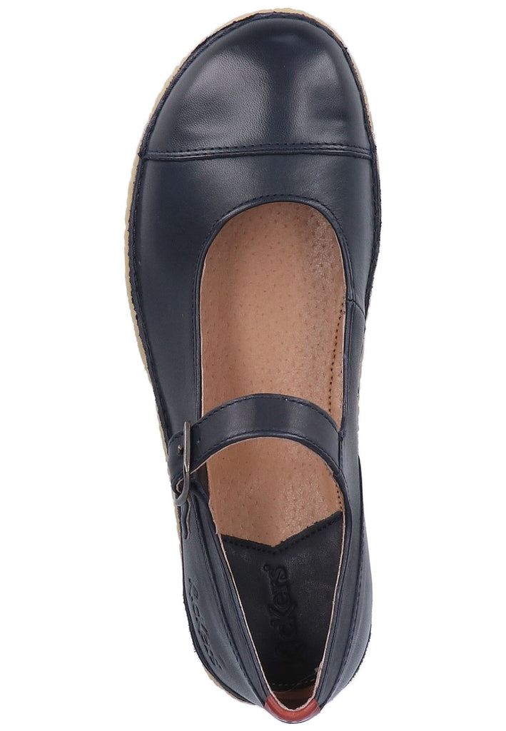 Kickers Ballerinas Leder Dunkelblau