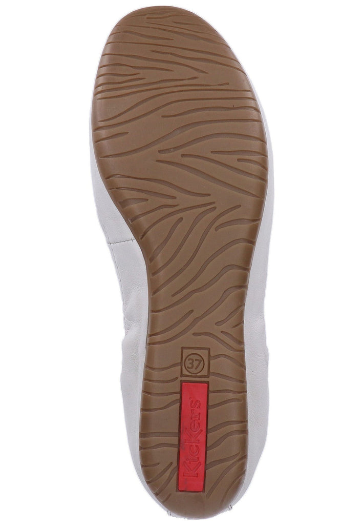 Kickers Ballerinas Leder Weiß