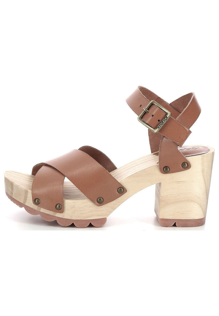 Kickers Clogs Leder Camel