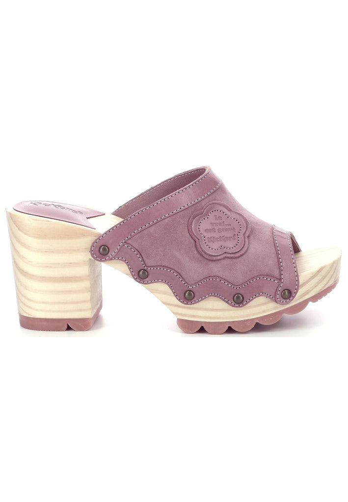 Kickers Clogs Leder Violett