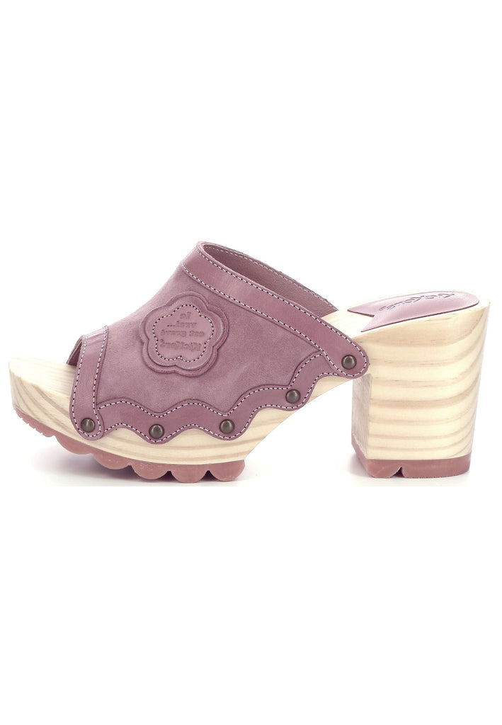 Kickers Clogs Leder Violett