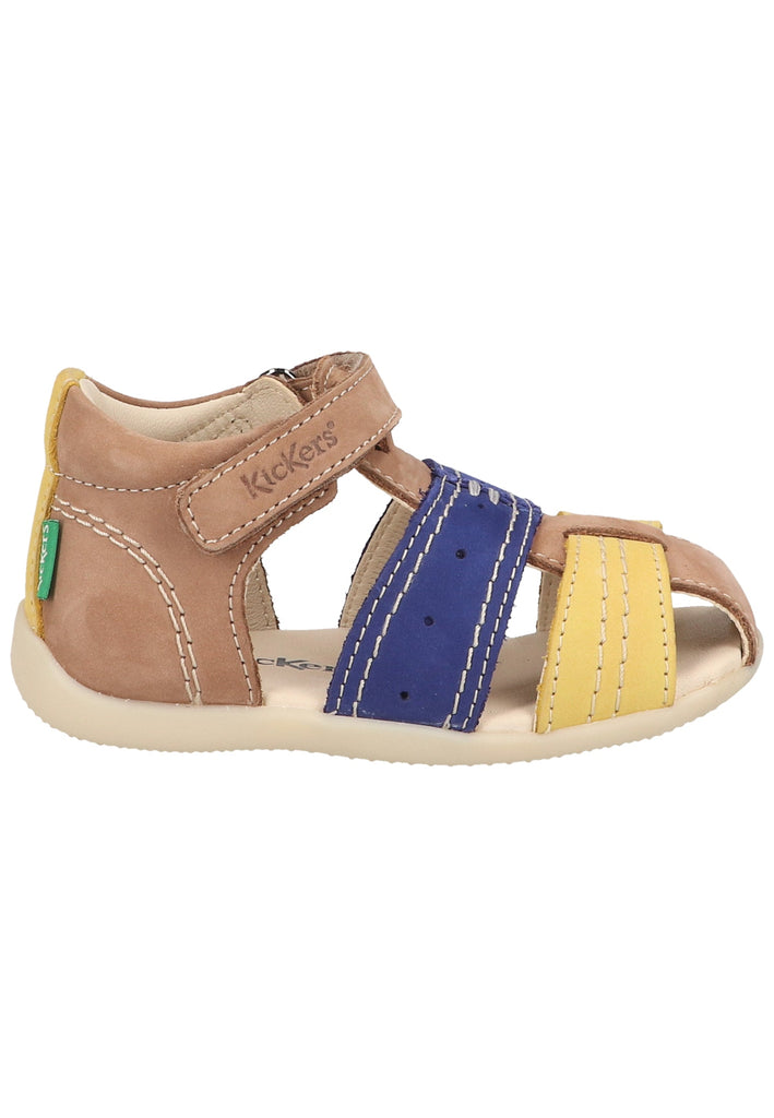 Kickers Halbschuhe Leder Beige/Gelb