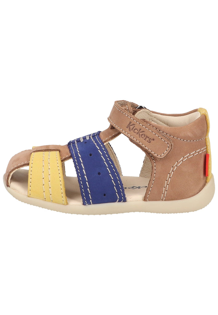 Kickers Halbschuhe Leder Beige/Gelb