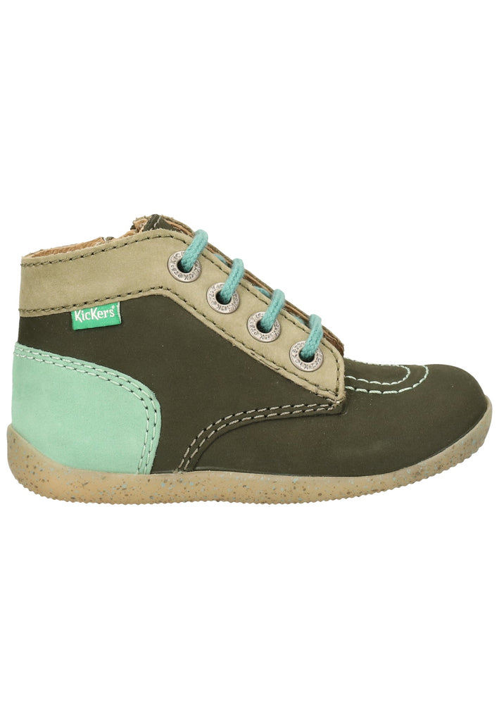 Kickers Halbschuhe Leder Khaki