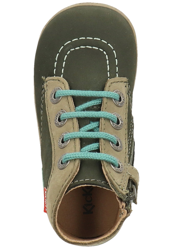 Kickers Halbschuhe Leder Khaki