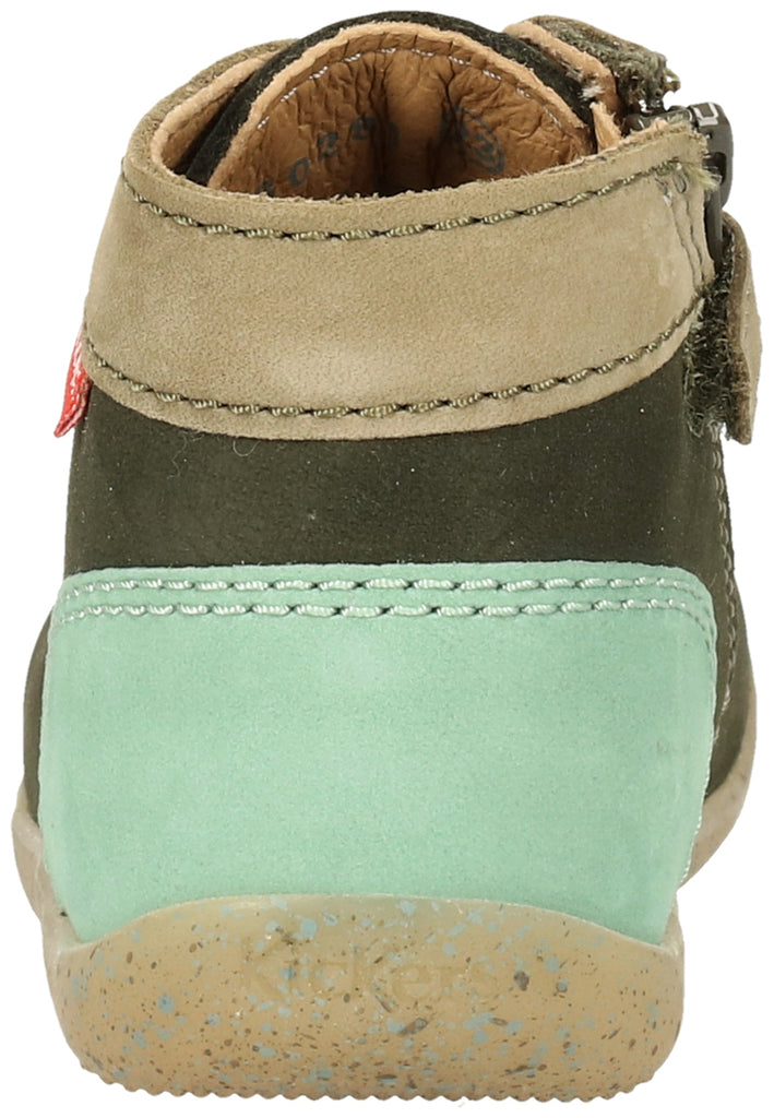 Kickers Halbschuhe Leder Khaki