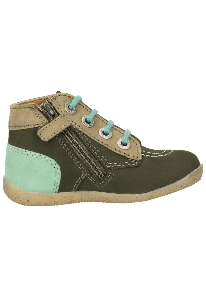 Kickers Halbschuhe Leder Khaki