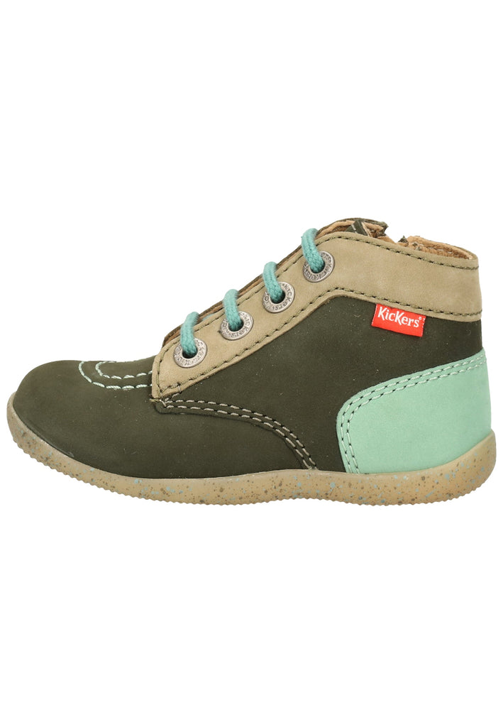 Kickers Halbschuhe Leder Khaki
