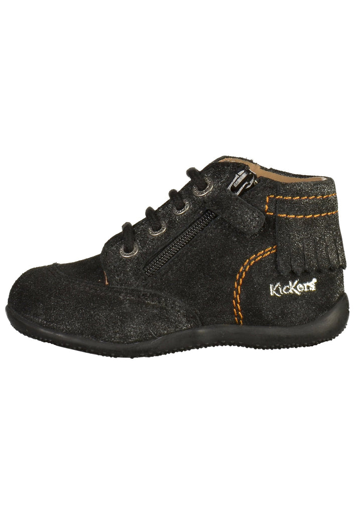 Kickers Halbschuhe Leder Schwarz