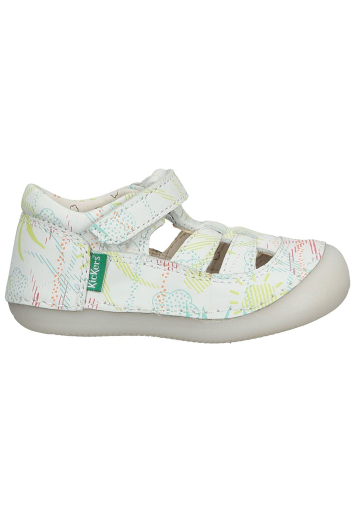 Kickers Halbschuhe Leder Weiß