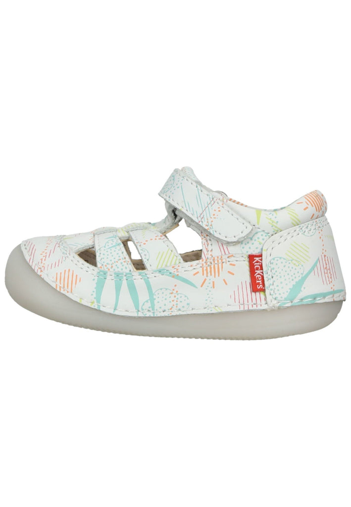 Kickers Halbschuhe Leder Weiß