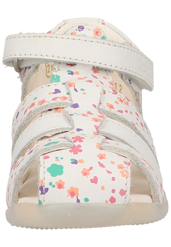 Kickers Halbschuhe Leder Weiß/Rosa