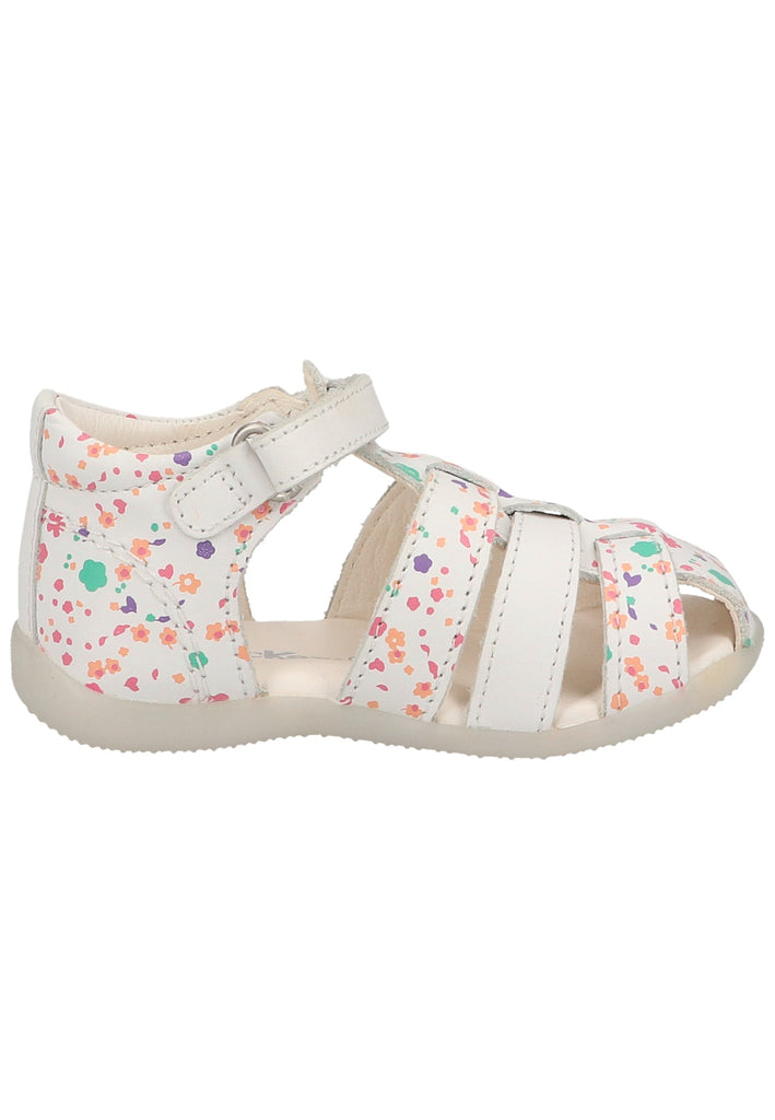 Kickers Halbschuhe Leder Weiß/Rosa