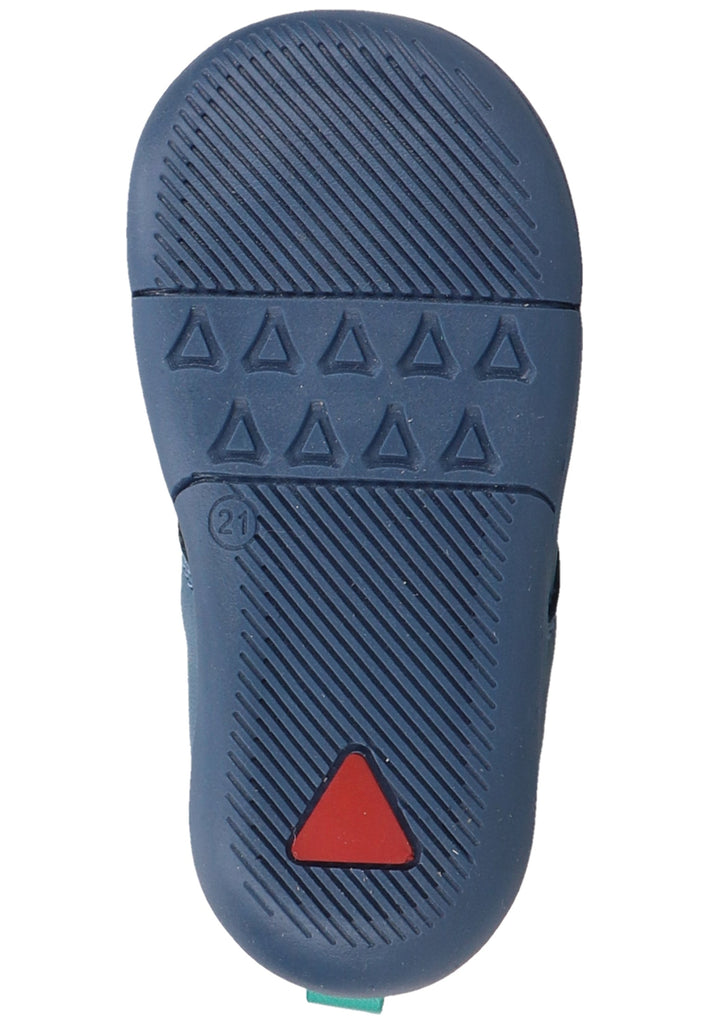 Kickers Halbschuhe Nappaleder Blau/Grün